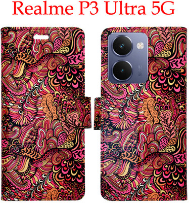 Shanno Enterprises Flip Cover for Realme P3 Ultra 5G(Red, Pack of: 1)