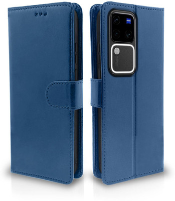 TINGTONG Flip Cover for Vivo V30 Pro, Vivo V30 Pro 5G(Blue, Cases with Holder, Pack of: 1)
