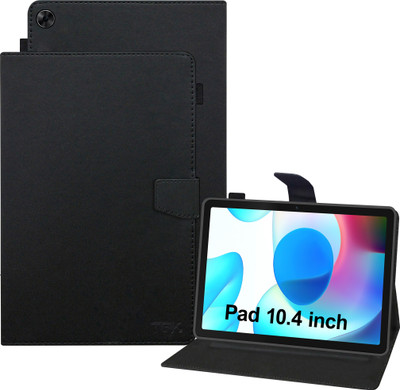 TGK Flip Cover for realme Pad 10.4 inch(Black, Dual Protection, Pack of: 1)