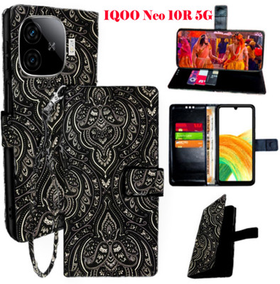 Mxkart Flip Cover for IQOO Neo 10R 5G(Black, Pack of: 1)
