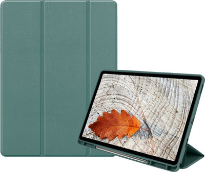 Lilpine Flip Cover for Realme Pad 10.4 inch 2021 Pencil Holder Tri-Fold Smart Case(Green, Magnetic Case, Pack of: 1) deal from flipkart Lilpine Flip Cover for Realme Pad 10.4 inch 2021 Pencil Holder Tri-Fold Smart Case(Green, Magnetic Case, Pack of: 1) deal from flipkart