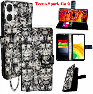 Mxkart Flip Cover for Tecno Spark Go 2(Purple, Pack of: 1)