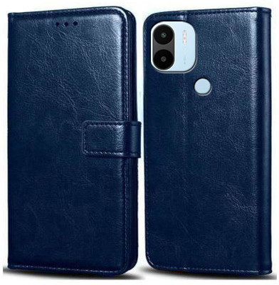 Wynhard Flip Cover for POCO C50, POCO C51, Redmi A1 Plus, Redmi A2 Plus(Blue, Grip Case, Pack of: 1)