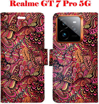 Mxkart Flip Cover for Realme GT 7 Pro 5G(Red, Pack of: 1)