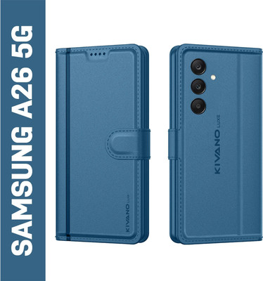 KIVANO LUXE Flip Cover for Samsung A17 5G / Samsung A26 5G(Blue, Magnetic Case, Pack of: 1)