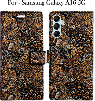 Toklot Flip Cover for Samsung Galaxy A16 5G(Brown, Pack of: 1)