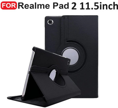 Ghilli Back Cover for Realme Pad 2 (11inch), HD+ With Front Camera & Sensor Cut Screen Guard(Black, Pack of: 1)