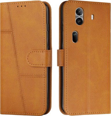 FoneShield Flip Cover for Oppo Reno 11 Pro 5G| Premium Leather Material | Built-in Stand | Card Slots & Wallet(Brown, Card Holder, Pack of: 1)