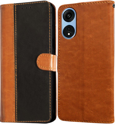 Casotec Flip Cover for Oppo A1 Pro 5G(Black, Pack of: 1)