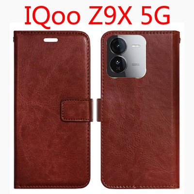 Toklot Flip Cover for Iqoo Z9X 5G(Brown, Pack of: 1)