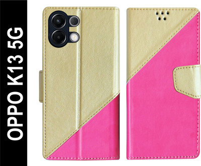 SBMS Flip Cover for OPPO K13 5G Back Cover Case with Magnatic Closure(Pink, Shock Proof, Pack of: 1)