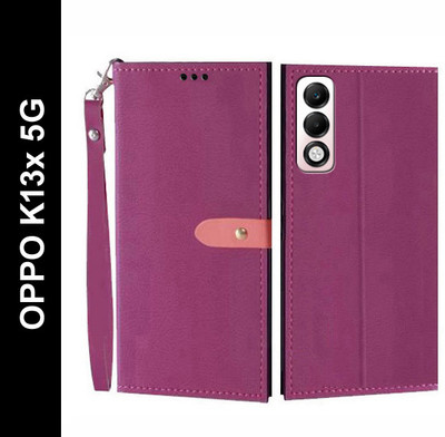 Wynhard Flip Cover for OPPO K13x 5G(Pink, Grip Case, Pack of: 1)