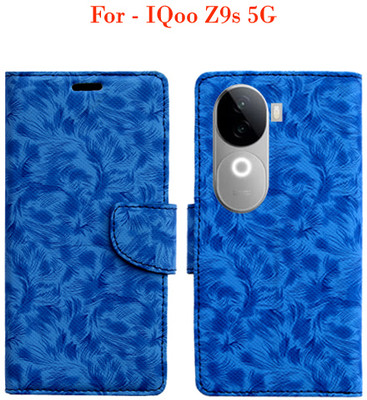 Toklot Flip Cover for IQoo Z9s 5G(Blue)
