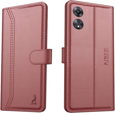 Rsamobiles Flip Cover for Oppo A58/ A78 5G(Brown, Green)