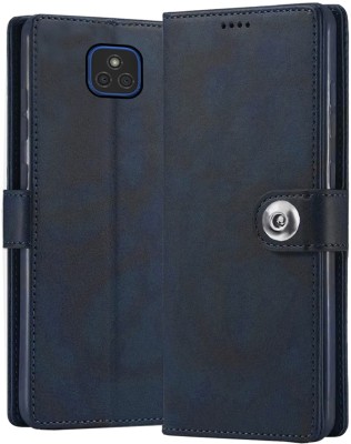 ExclusivePlus Front & Back Case for Motorola Moto E7 Plus | Premium Imported Business Series Wallet Flip Back Cover(Blue, Dual Protection, Pack of: 1)