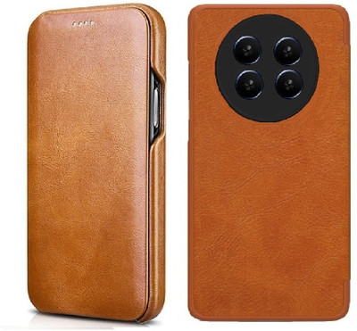 LIKECASE Flip Cover for Realme 13 Pro Plus 5G / Realme 13 Pro 5G(Brown, Magnetic Case, Pack of: 1)
