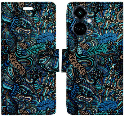 Realgo Flip Cover for Tecno Camon 19(Blue, Pack of: 1)