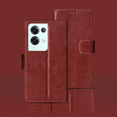 Kalua Mall Flip Cover for Oppo Reno 8 Pro(Maroon, Magnetic Case, Pack of: 1)