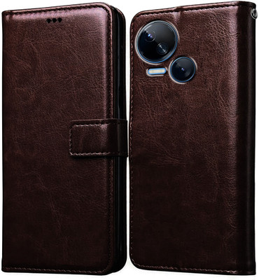 Casotec Flip Cover for Tecno Spark 10 5G(Brown, Pack of: 1)