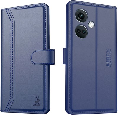 AIBEX Flip Cover for OnePlus Nord CE 3 5G|Vegan PU Leather |Foldable Stand & Pocket(Blue, Cases with Holder, Pack of: 1)