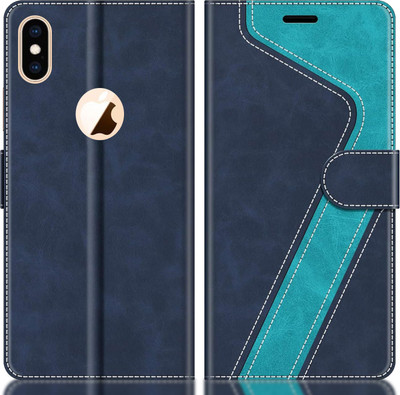 CYOR Flip Cover for Apple iPhone XS Max(Blue, Multicolor, Dual Protection, Pack of: 1)