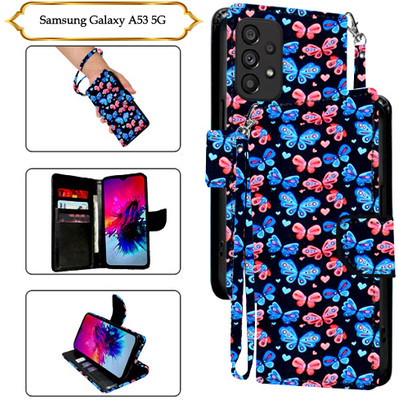 SALGO Flip Cover for Samsung Galaxy A53 5G(Black, Pack of: 1)