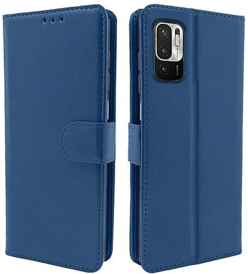RTEK Flip Cover for Mi Redmi Note 10T Poco M3 Pro(Blue, Shock Proof, Pack of: 1)