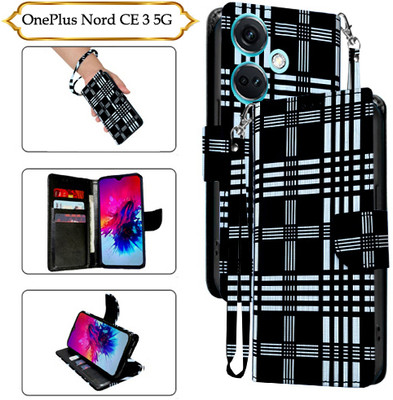 PARGO Flip Cover for OnePlus Nord CE 3 5G(Black, Pack of: 1)