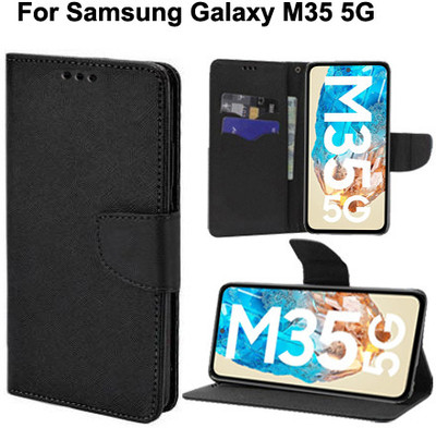 Carnage Flip Cover for Samsung Galaxy M35 5G(Black, Cases with Holder, Pack of: 1)