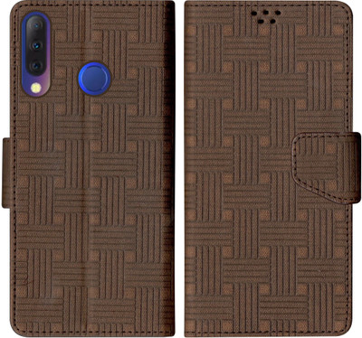 SBMS Flip Cover for Tecno Camon i4(Brown, Shock Proof, Pack of: 1)