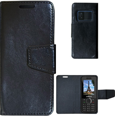 Gizmofreaks Flip Cover for Jio Bharat JioBharat B2 4G Keypad Mobile Feature Phone(Black, Pack of: 1)