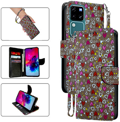 PARGO Flip Cover for Vivo V30 Pro 5G(Brown, Pack of: 1)