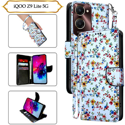 SALGO Flip Cover for IQOO Z9 Lite 5G(White, Pack of: 1)