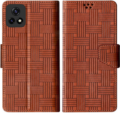 SBMS Flip Cover for Vivo Y72 5G / Vivo Y31s 5G Back Cover Case with Magnatic Closure(Brown, Shock Proof, Pack of: 1)