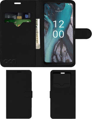 ACM Flip Cover for Nokia C22(Black, Cases with Holder, Pack of: 1)