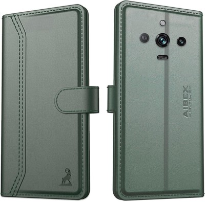 AIBEX Flip Cover for Realme Narzo 60 Pro 5G / Realme 11 Pro 5G / Realme 11 Pro Plus 5G(Green, Cases with Holder, Pack of: 1)