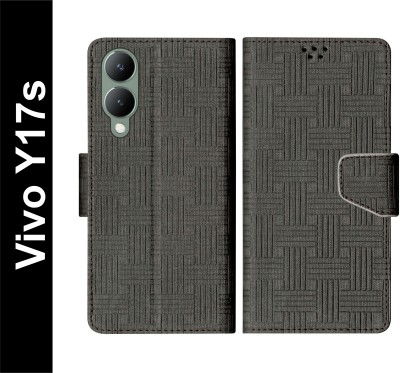 Telecase Flip Cover for Vivo Y17s(Black, Shock Proof, Pack of: 1)