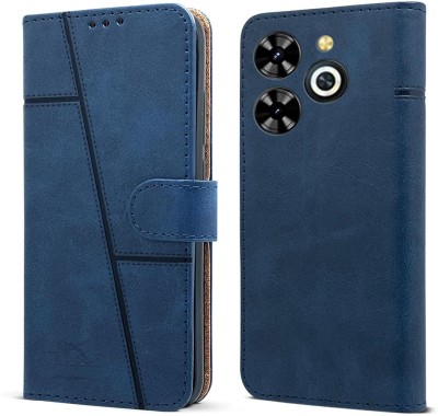 YoZoo Flip Cover for Infinix Smart 8 HD,Vegan PU Leather |Foldable Stand & Pocket(Blue, Dual Protection, Pack of: 1)