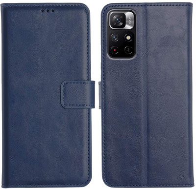 CASETREE Flip Cover for Redmi Note 11T 5G, Mi Redmi Note 11T 5G, Poco M4 Pro 5G(Blue, Grip Case, Pack of: 1)