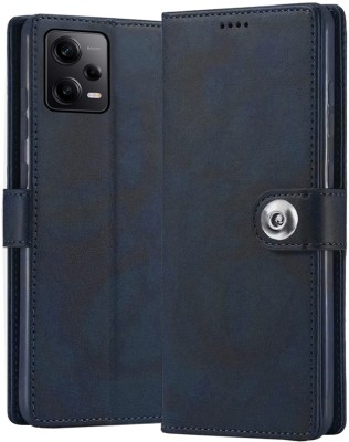 Gaffar Wale Flip Cover for Mi Redmi Note 12 Pro 5G(Blue, Dual Protection, Pack of: 1)