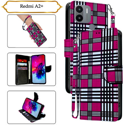 PARGO Flip Cover for Redmi A2 Plus(Pink, Pack of: 1)