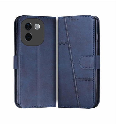 Besmon Flip Cover for Flip Cover for Flip Cover for iQOO Z9s Pro 5G / Vivo T3 Pro 5G Flip Cover Back Case Blue(Blue, Flexible, Pack of: 1)