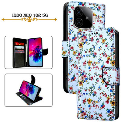 Cutemart Flip Cover for iQOO Neo 10R 5G(White, Pack of: 1)