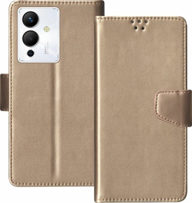 SBMS Flip Cover for Infinix Note 12 Pro 5G, Infinix Note 12 5G(Gold, Shock Proof, Pack of: 1)