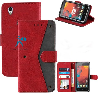 Luxury Counter Back Cover for Gionee F103(Red, Dual Protection, Pack of: 1)