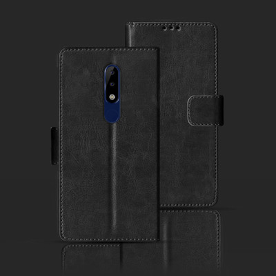 Kalua Mall Flip Cover for Nokia 5.1 Plus(Black, Pack of: 1)