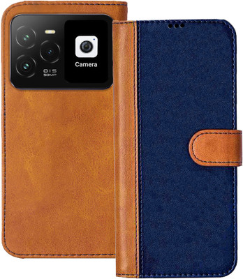Knotyy Flip Cover for Lava Agni 3 5G(Blue, Brown, Dual Protection, Pack of: 1)