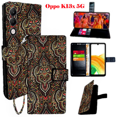 Mxkart Flip Cover for OPPO K13x 5G(Brown, Pack of: 1)