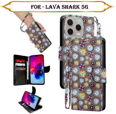 Asmart Flip Cover for Lava Shark 5G(Multicolor, Pack of: 1)