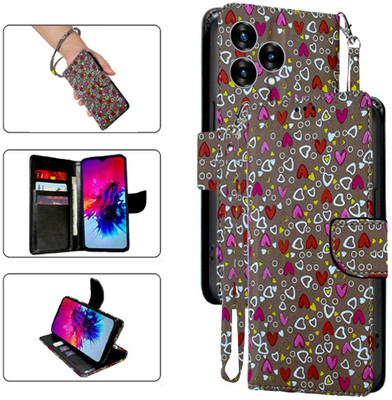 PARGO Flip Cover for Lava Blaze Curve 5G(Brown, Pack of: 1)